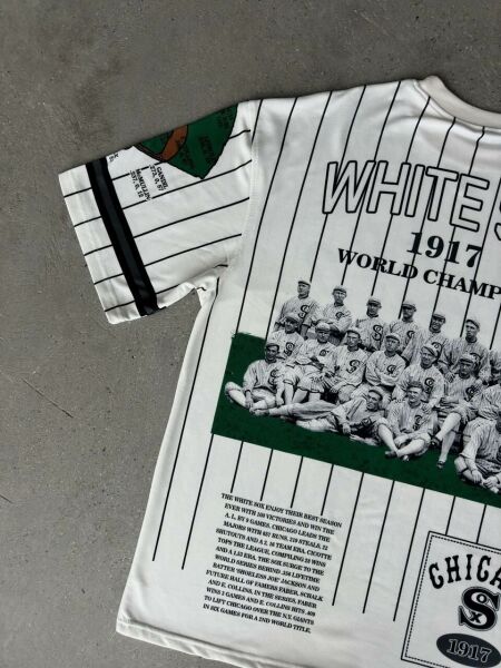 Chicago White Sox 1917 Dünya Şampiyonları Vintage Oversize Tişört