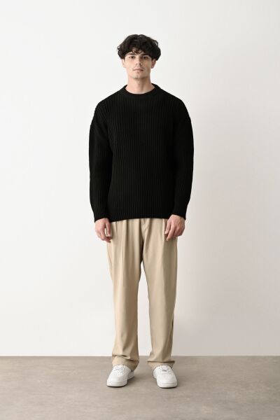 Modern Oversize Triko Kazak - Rahat ve Şık Tasarım