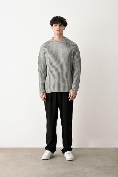 Modern Oversize Triko Kazak - Rahat ve Şık Tasarım