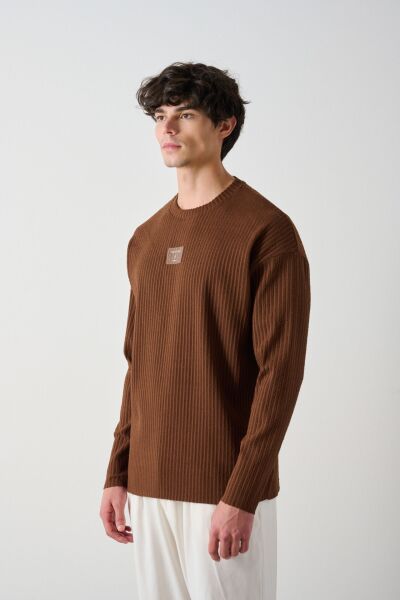 Modern Couture Desenli Oversize Sweatshirt - Rahat ve Şık Tasarım