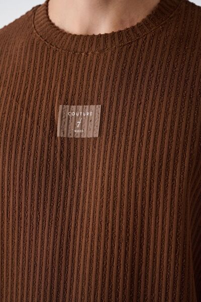 Modern Couture Desenli Oversize Sweatshirt - Rahat ve Şık Tasarım